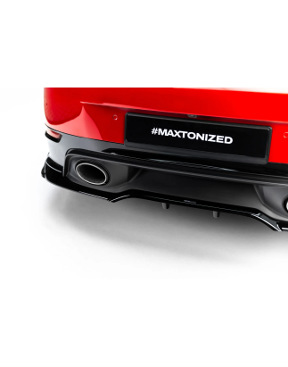 Splitter posteriore (con barre verticali) adatto a Porsche 911 Carrera Aero 992 Facelift (Cod. M-PO-