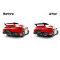 Splitter posteriore (con barre verticali) adatto a Porsche 911 Carrera Aero 992 Facelift (Cod. M-PO-