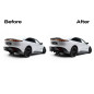 Splitter posteriore (con barre verticali) adatto a Mazda 6e Mk1 (Cod. M-MA-6E-4-RD1G+RD2G)