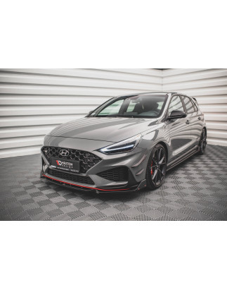 SPLITTER ANTERIORE V.1 + Flaps Hyundai I30 N / I30 N-Line /Fastback Mk3 Facelift (Cod. M-HY-I30-3F-N