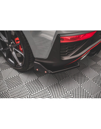 Splitters posteriori laterali V.1 + Flaps Hyundai I30 N  Mk3 Facelift (Cod. M-HY-I30-3F-N-RSD1G+RSF)