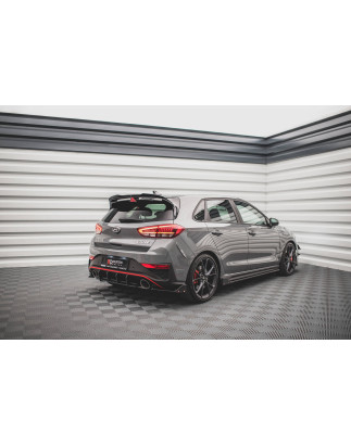 Splitters posteriori laterali V.1 + Flaps Hyundai I30 N  Mk3 Facelift (Cod. M-HY-I30-3F-N-RSD1G+RSF)