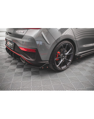 Splitters posteriori laterali V.1 + Flaps Hyundai I30 N  Mk3 Facelift (Cod. M-HY-I30-3F-N-RSD1G+RSF)