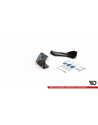 Splitters posteriori laterali V.1 + Flaps Hyundai I30 N  Mk3 Facelift (Cod. M-HY-I30-3F-N-RSD1G+RSF)