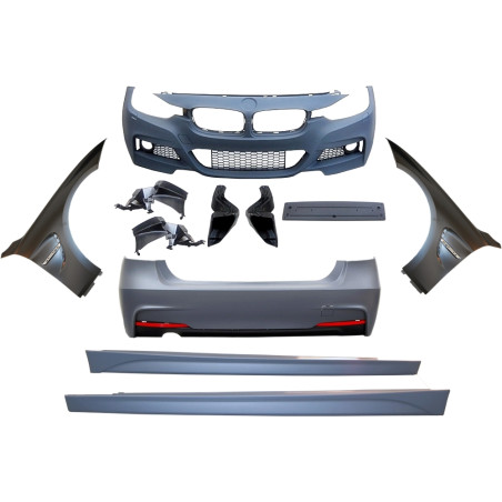 Kit Estetico BMW F30 Look M-Tech E Parafanghi Look M5 ABS (Cod. E-TCBF30113021303309)