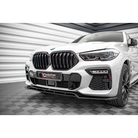 SPLITTER ANTERIORE V.2 BMW X6 M-Pack G06 (Cod. M-BM-X6-06-MPACK-FD2G+FD2RG)