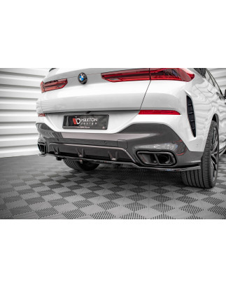 Splitter posteriore (con barre verticali) V.1 BMW X6 M-Pack G06 (Cod. M-BM-X6-06-MPACK-RD1G+RD2G)