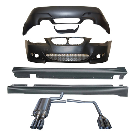 Kit Estetico BMW E60 04-09 Look M5 ABS Escarico (Cod. E-TCB6112611361230043)