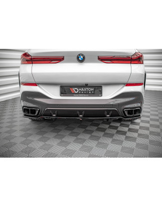 Splitter posteriore (con barre verticali) V.1 BMW X6 M-Pack G06 (Cod. M-BM-X6-06-MPACK-RD1G+RD2G)