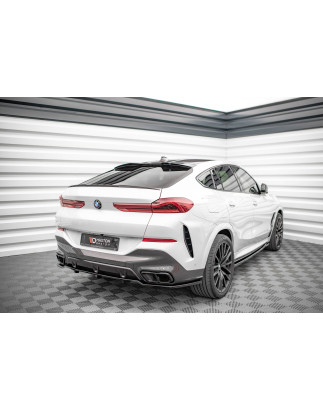Splitter posteriore (con barre verticali) V.1 BMW X6 M-Pack G06 (Cod. M-BM-X6-06-MPACK-RD1G+RD2G)