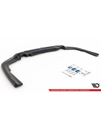 Splitter posteriore (con barre verticali) V.1 BMW X6 M-Pack G06 (Cod. M-BM-X6-06-MPACK-RD1G+RD2G)