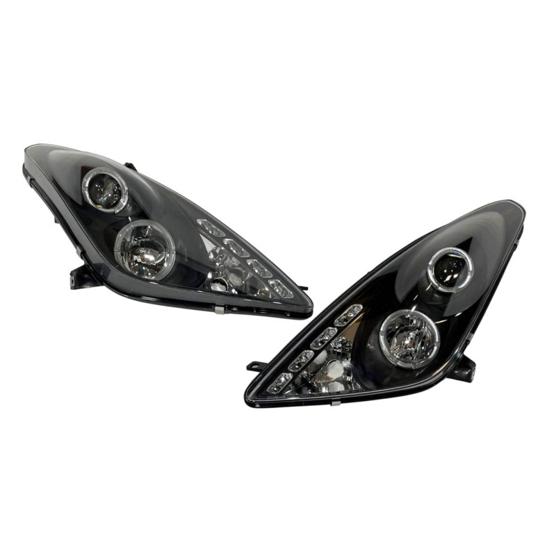 Fari Anteriori Angel Eyes Toyota Celica '01 Black (Cod. E-FAT0012)