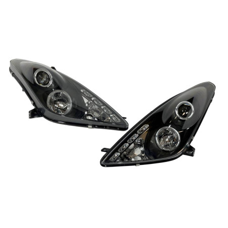 Fari Anteriori Angel Eyes Toyota Celica '01 Black (Cod. E-FAT0012)