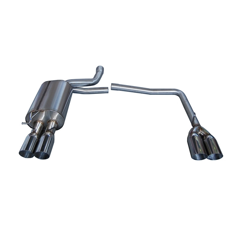 Scarico BMW E60 M5 Round Slant Tip (Cod. E-SIL0043)