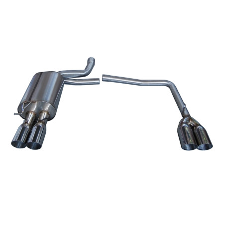 Scarico BMW E60 M5 Round Slant Tip (Cod. E-SIL0043)