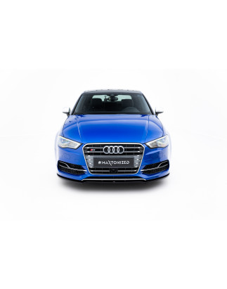 SPLITTER ANTERIORE V.2 Audi S3 / A3 S-Line 8V berlina / Cabrio (Cod. M-AU-S3-3-S-FD1G)