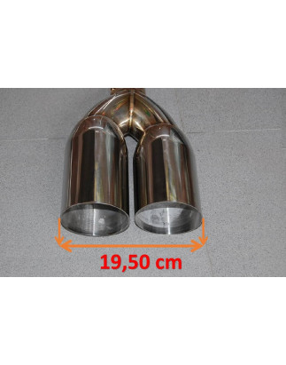 Scarico BMW E60 M5 Round Slant Tip (Cod. E-SIL0043)