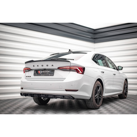 Splitter posteriore (con barre verticali) Skoda Octavia Mk4 (Cod. M-SK-OC-4-RD2G+RD3G)