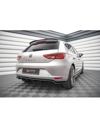 Splitter posteriore (con barre verticali) Seat Leon  Mk3 (Cod. M-SE-LE-3-RD1G+RD2G)