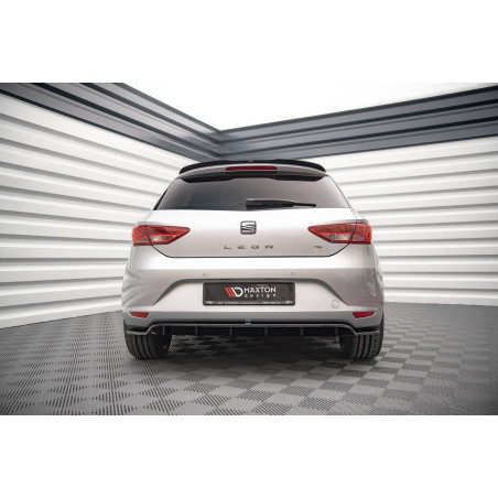 Splitter posteriore (con barre verticali) Seat Leon  Mk3 (Cod. M-SE-LE-3-RD1G+RD2G)