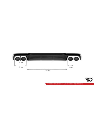 Sottoparaurti posteriore Audi A6 S-Line / S6 C8 / C8 Facelift (Cod. M-AU-A6-C8-SLINE-RS1G+RS1RG)