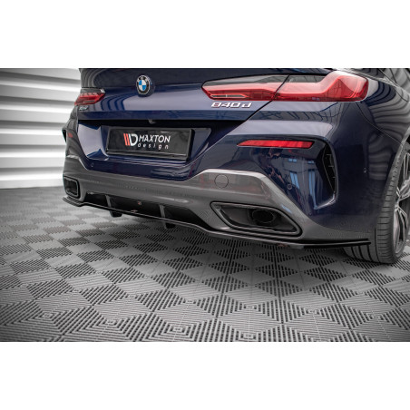 Splitter posteriore (con barre verticali) BMW 8 Gran Coupe M-Pack G16 (Cod. M-BM-M850-G16-GC-RD1G+RD