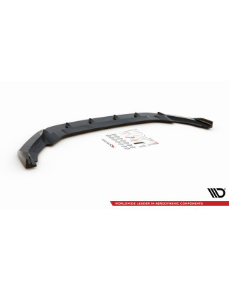 SPLITTER ANTERIORE V.4 Volkswagen Golf R / R-Line Mk7 (Cod. M-VW-GO-7-R-FD4G)