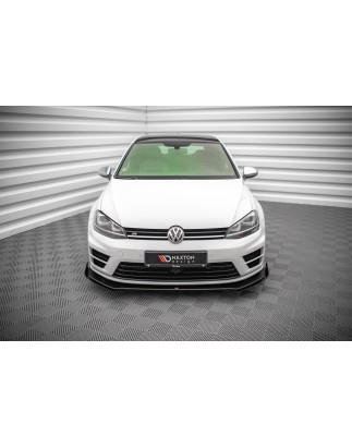 SPLITTER ANTERIORE street pro V.1 + Flaps Volkswagen Golf R Mk7 (Cod. M-VWGO7RCNC-FD1B+FSF1G)