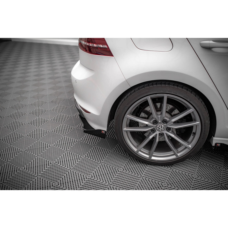 Splitters posteriori laterali Street Pro + Flaps Volkswagen Golf R Mk7 (Cod. M-VWGO7RCNC-RSD1B+RSF1G
