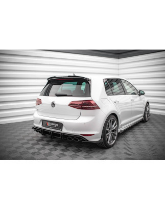 Splitters posteriori laterali Street Pro + Flaps Volkswagen Golf R Mk7 (Cod. M-VWGO7RCNC-RSD1B+RSF1G