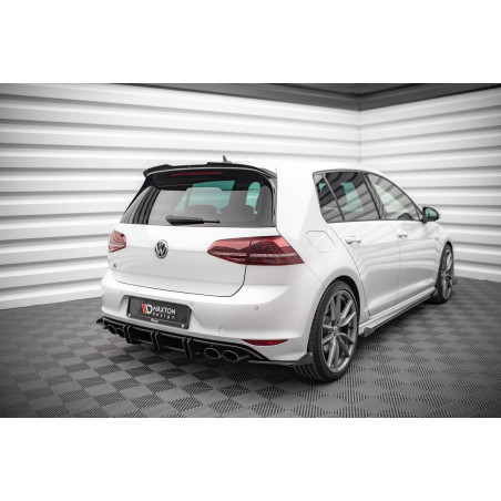 Splitters posteriori laterali Street Pro + Flaps Volkswagen Golf R Mk7 (Cod. M-VWGO7RCNC-RSD1B+RSF1G