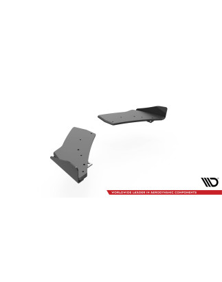 Splitters posteriori laterali Street Pro + Flaps Volkswagen Golf R Mk7 (Cod. M-VWGO7RCNC-RSD1B+RSF1G