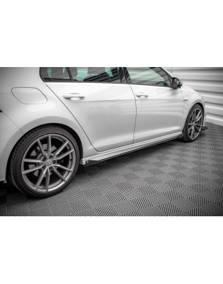 Diffusori minigonne street pro + Flaps Volkswagen Golf R Mk7 (Cod. M-VWGO7RCNC-SD1B+SRF1G)