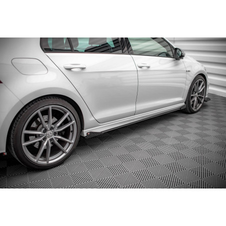 Diffusori minigonne street pro + Flaps Volkswagen Golf R Mk7 (Cod. M-VWGO7RCNC-SD1B+SRF1G)