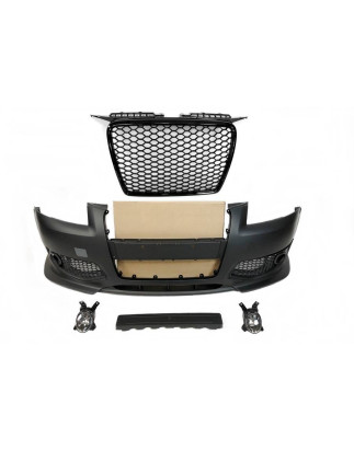 Paraurti Anteriori Audi A3 05-08 Look RS3 Black Fari Fendinebbia (Cod. E-TCA0090)