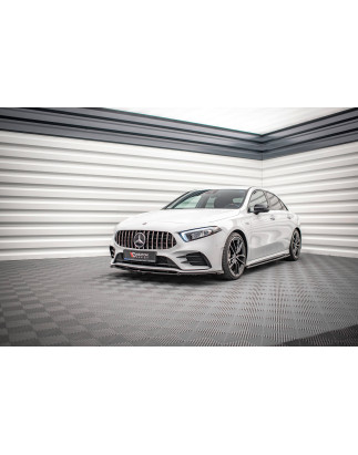 SPLITTER ANTERIORE V.4 Mercedes A35 AMG / AMG-Line W177  (Cod. M-ME-A-177-AMGLINE-FD1G)