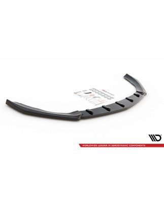 SPLITTER ANTERIORE V.4 Mercedes A35 AMG / AMG-Line W177  (Cod. M-ME-A-177-AMGLINE-FD1G)