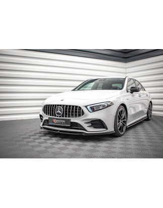 SPLITTER ANTERIORE V.5 Mercedes A35 AMG / AMG-Line W177  (Cod. M-ME-A-177-AMGLINE-FD2G)