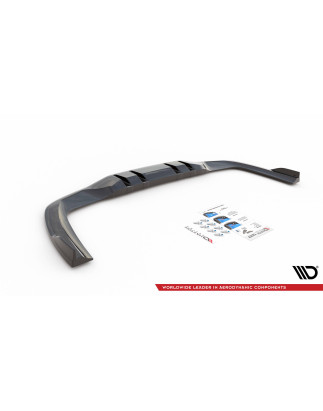 Splitter posteriore (con barre verticali) V.2 Mercedes A 35 AMG berlina V177 (Cod. M-ME-A-177-35-S-R