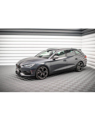 Diffusori minigonne street pro Cupra Leon ST /  Mk1 / Mk1 Facelift (Cod. M-CULE1CNC-SD1B)