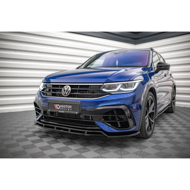 SPLITTER ANTERIORE V.1 Volkswagen Tiguan R / R-Line Mk2 Facelift (Cod. M-VW-TI-2F-R-FD1G+FD1RG)