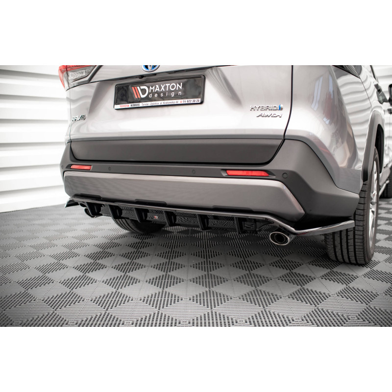Splitter posteriore (con barre verticali) Toyota RAV4 Mk5 (Cod. M-TO-RAV4-5-RD1G+RD2G)