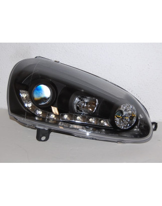 Fari Day Light Volkswagen Golf 5 Neri (Cod. E-FAW074)