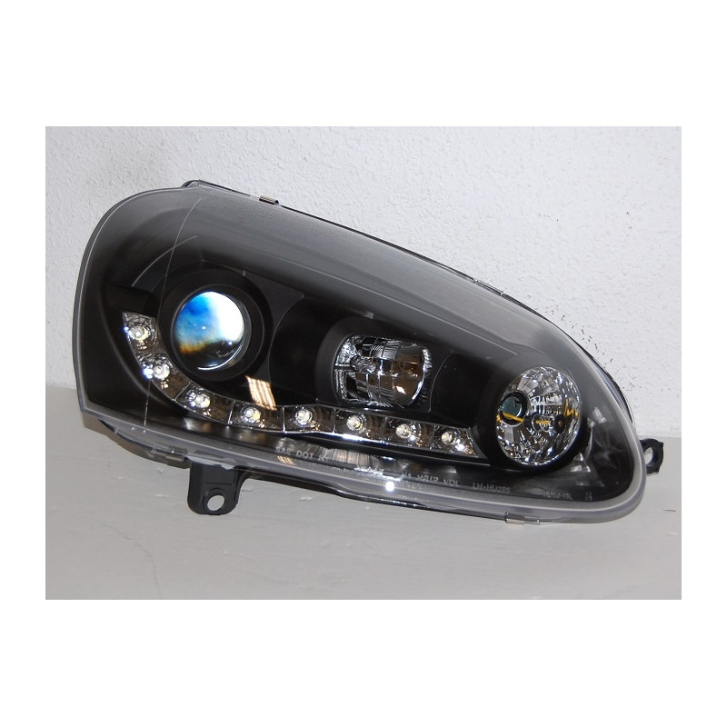 Fari Day Light Volkswagen Golf 5 Neri (Cod. E-FAW074)