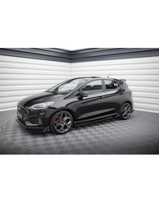 Diffusori minigonne V.2 + Flaps Ford Fiesta ST / ST-Line (Cod. M-FO-FI-8-STLINE-SD2G+SF)