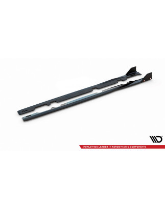 Diffusori minigonne V.2 + Flaps Ford Fiesta ST / ST-Line (Cod. M-FO-FI-8-STLINE-SD2G+SF)