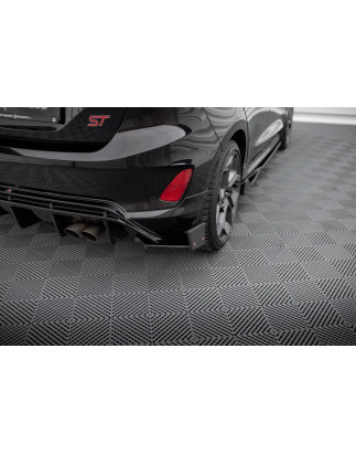 Splitters posteriori laterali V.4 + Flaps Ford Fiesta ST Mk8 (Cod. M-FO-FI-8-STLINE-RSD4G+RSF)