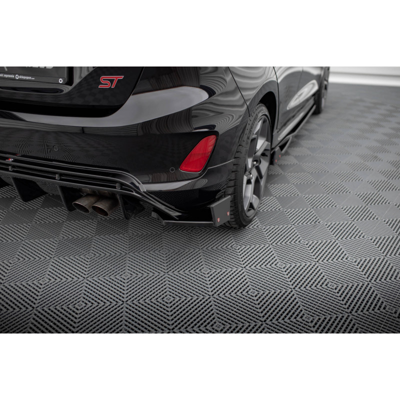 Splitters posteriori laterali V.4 + Flaps Ford Fiesta ST Mk8 (Cod. M-FO-FI-8-STLINE-RSD4G+RSF)