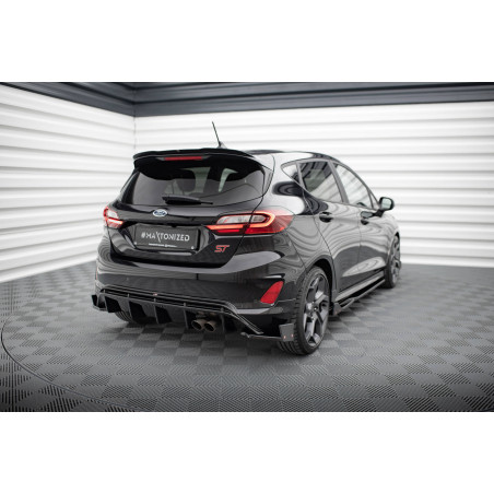 Splitters posteriori laterali V.4 + Flaps Ford Fiesta ST Mk8 (Cod. M-FO-FI-8-STLINE-RSD4G+RSF)