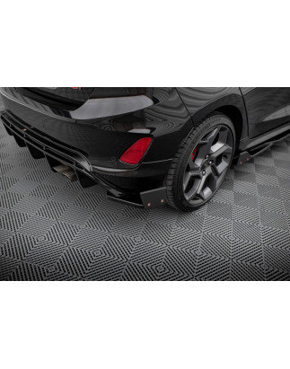 Splitters posteriori laterali V.4 + Flaps Ford Fiesta ST Mk8 (Cod. M-FO-FI-8-STLINE-RSD4G+RSF)